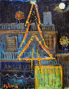 1973 Il-palazzo-del-sig.-Angelini-notte-di-Natale-ol.tl_.-cm.40x50