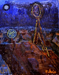 1973 Notte-stellata-sul-terrazzo-del-sig.-Angelini-a-Natale-ol.tl_.-cm.40x50