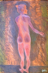 1973 Nudo-in-torsione-visto-di-schiena-ol.tl_.-cm.40x60