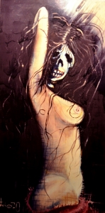 1970 Specchio di vanità ol.tl . cm.50x100 1970 