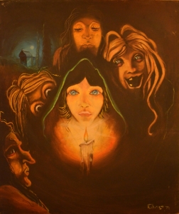 1971 Allegoria della paura ol.tl . cm.60x70 1971 