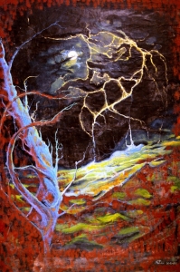 1972 Bagliori notturni ol.tl . cm.70x100 30 8 72 