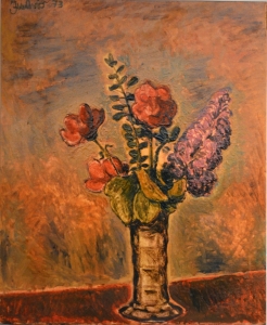 1973-Garofani-e-fiori-di-campo-in-un-vaso-di-vetro-ol.tl_.-cm.50x60-1973-