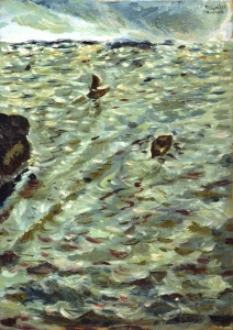 1974-Mare-agitato-visto-dal-monte-Ardizio-ol.tl_.-cm.50x70-1974-