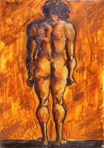 1976-Studio-per-un-nudo-maschile-ol.tl_.-cm.50x70-1976-