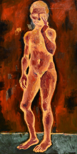 1976 Studio per un nudo spirituale ol.tl. cm.60x120