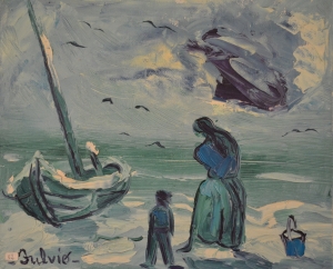 1977-Figure-in-riva-al-mare-effetto-invernale-ol.tl_.-cm.20x25-1977-