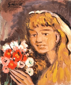 1981-Ragazza-con-mazzolino-di-fiori-temp.-tl.-cm.20x25-1981-