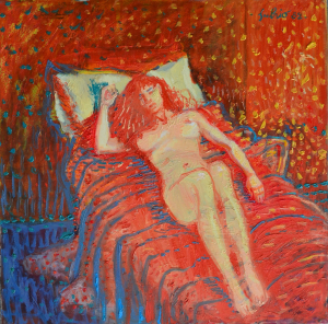 1982-Nudo-rosso-0l.tl_.-cm.70x70
