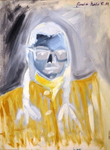 1982-Ritratto-di-Orietta-con-trecce-e-occhiali-ol.tl_.-cm.45x60-11-82-