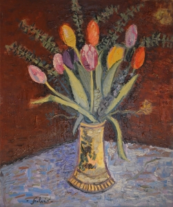 1984-Tulipani-nel-vaso-di-terracotta-ol.tl_.-cm.50x60-1894-