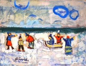 1985-Giochi-nella-neve-ol.tl_.-cm.30x40-1985-