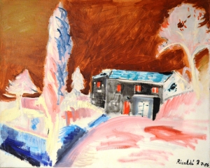 1986-Casolare-in-collina-ol.tl_.-cm.40x50-7-86-