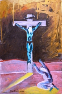 1986-Crocefissione-ol.tl_.-cm.40x60-13-10-86-