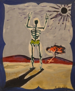 1986-Effetto-Cernobil-ol.e-vernice-su-tl.-cm.50x60-5-5-86-