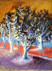 1987-Alberi-in-fiore-ol.tl_.-cm.30x40-1987-