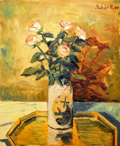 1987-Rose-nella-bottiglia-di-terracotta-ol.tl_.-cm.50x60-1987-