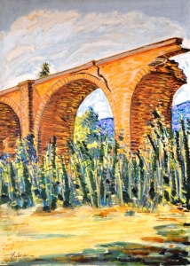 1988-Il-doppio-ponte-particolare-tecnica-mista-su-carta-cm.80x120-1988-