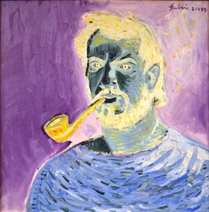 1989-Autoritratto-con-pipa-ol.mas_.-cm.50x50-21-5-89-