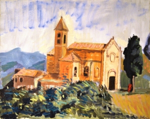 1989-La-chiesa-di-Serbadone-ol.tl_.-cm.40x50-1989-