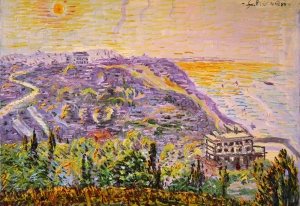 1989-La-collina-di-baia-Valugola-vista-dal-monte-Adizio-ol.tl_.-cm.50x70-16-8-89-