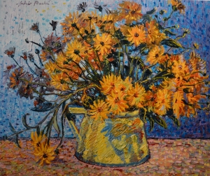 1989-margherite-selvatiche-in-un-vaso-di-ceramica-ol.tl_.-cm.50x60