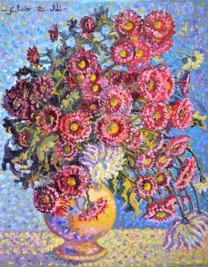 1990-Crisantemi-in-un-vaso-ol.tl_.-cm.40x50-1990-