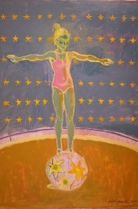 1991-L’acrobata-ol.tl_.-cm.60x80-5.8.91-