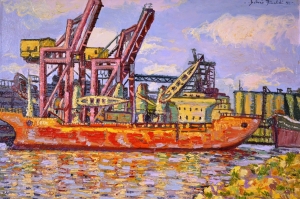 1992-Veduta-del-porto-di-Marina-di-Ravenna-ol.tl_.-cm.50x70-1992-