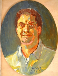 1995-Autoritratto-ridente-ol.tl_.su-cart.ovale-cm.30x40-1995-