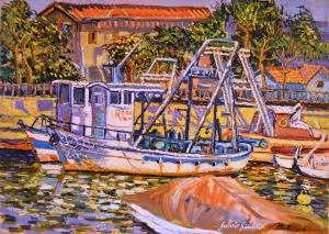 1998-Pescherecci-nel-canale-ol.tl_.-cm.50x70-1998-