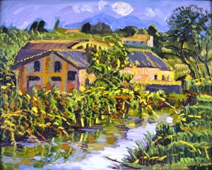 2000-La-vecchia-fornace-in-primavera-ol.tl_.su-cart.-cm.40x50-2000-