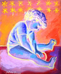 2000-Marco-mentre-gioca-con-la-palla-ol.mas_.-cm.48x59-2000-