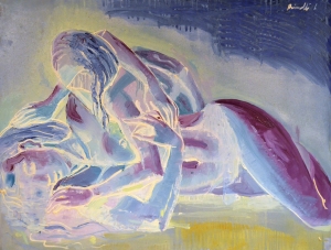 2006-Due-nudi-allacciati-ol.tl_.-cm.70x90-2006-