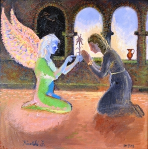 2009-Annunciazione-ol.mas_.-cm.50x50-10-1-09-