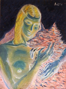 2013-Ragazza-con-cane-ol.su-cartone-telato-cm.40x50-2013-