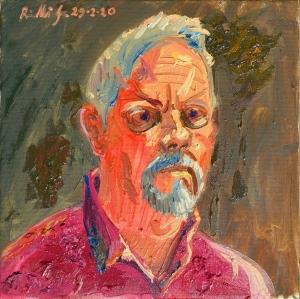 2020-autoritratto-con-maglia-rossa-olo.su-tl.-appl.-su-masonite-cm.25x25