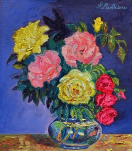 2020-nove-rose-in-una-brocca-di-vetro-ol.-tl.-cm.50x60