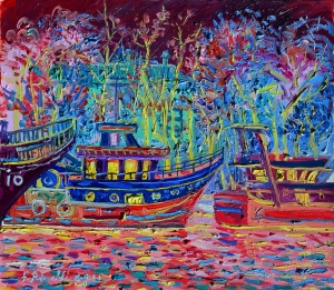 2021-giorno-di-ferma-nel-porto-di-Rimini-ol.tl_.-cm.50x60