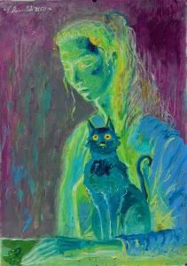 2021-ragazza-con-un-gatto-ol.tl_.-cm.50x70