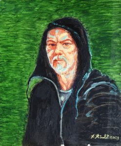 2024 'Autoritratto in veste di inquisitore' ol.tl. cm.50x60