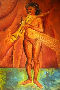 1975 Il-trombettista-ol.tl_.-cm.100x140