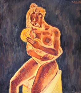 1976 Maternità-nuda-ol.tl_.-cm.90x100