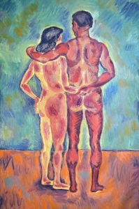 1976 Coppia-allacciata-vista-di-spalle-ol.tl_.-cm.108x185