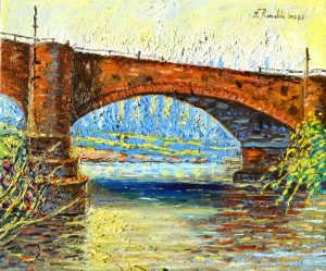 2023 Ponte ferroviario a Cattolica ol.tl. cm.50x60