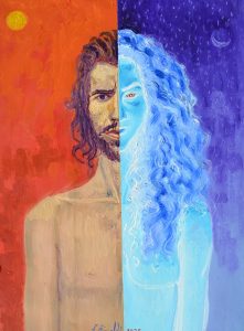 2025 Il sole e la luna ol.tl. cm 60x80