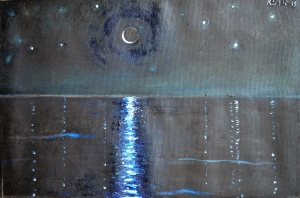 2013-riflessi notturni ol.t.. cm 40x60