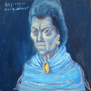 2016-un'ospite dell'ospizio ol. su masonite cm.5ox5o