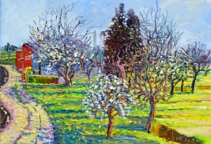 2017-periferia di morciano, in primavera ol.tl. cm. 70x100