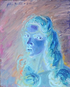 2019 Ritratto di ragazza evanescente ol.su masonite cm. 35x45